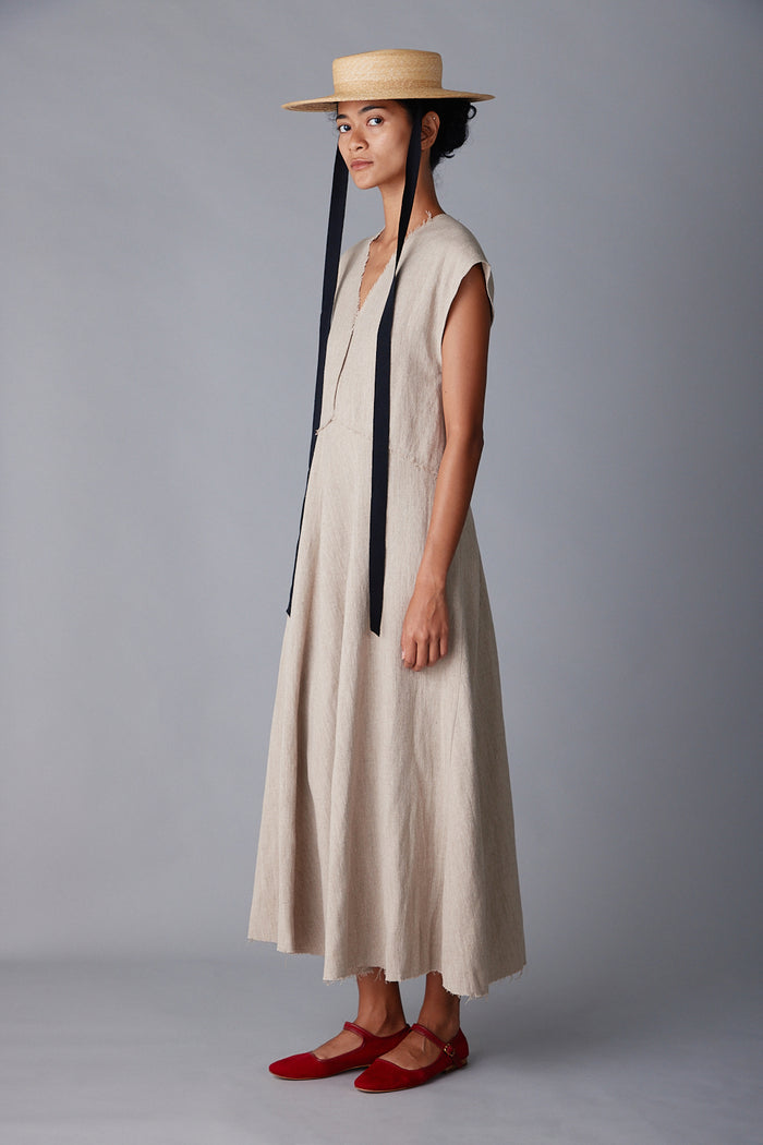 Caron Callahan ENZO DRESS Natural Linen