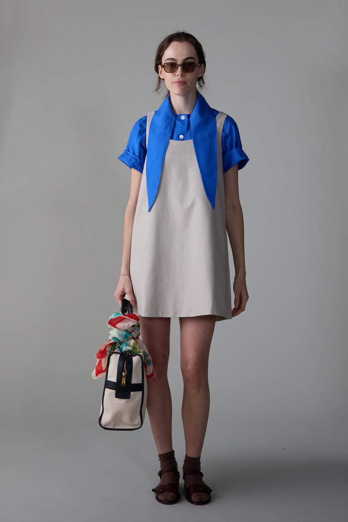 caron callahan JEANINE DRESS Stone Canvas