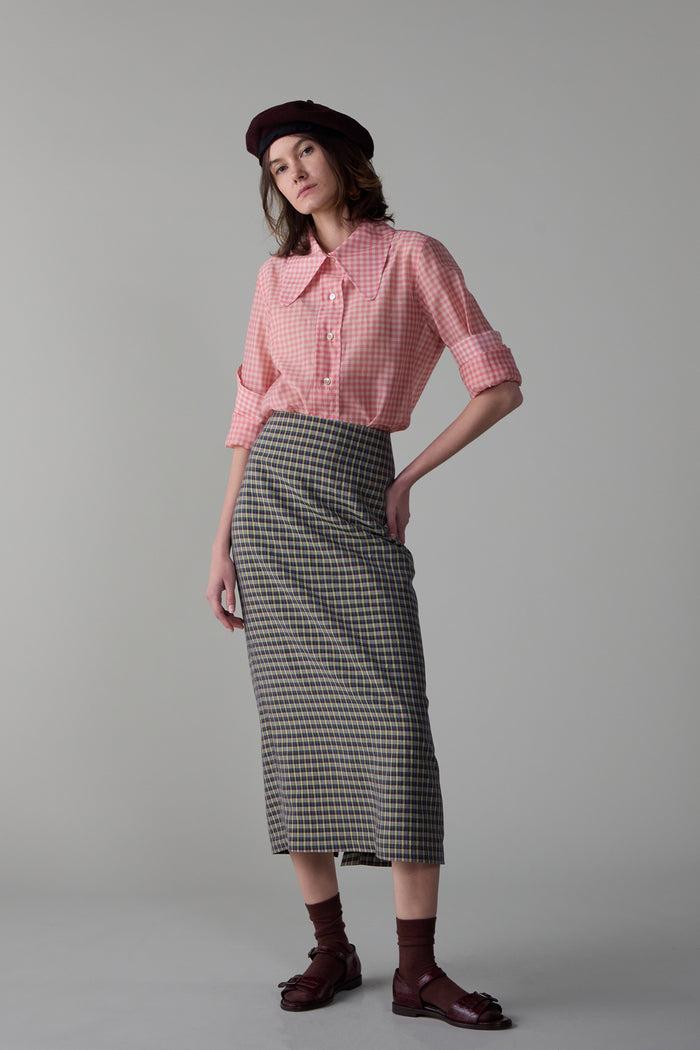 Caron Callahan LILA SKIRT Multi Plaid