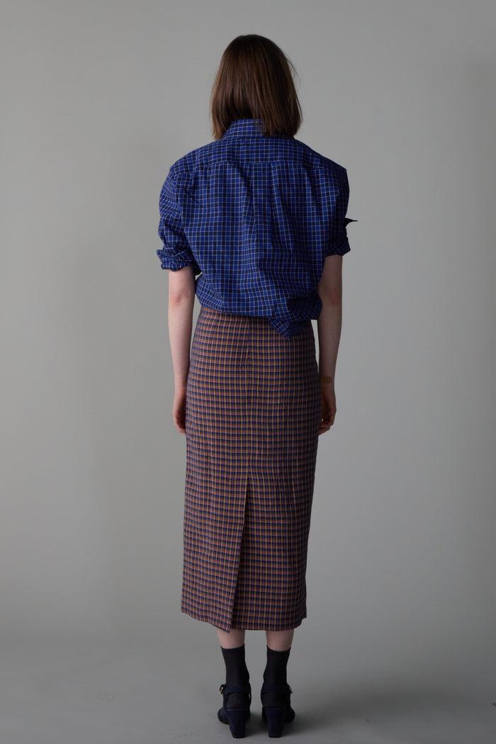 Caron Callahan LILA SKIRT Rose Plaid