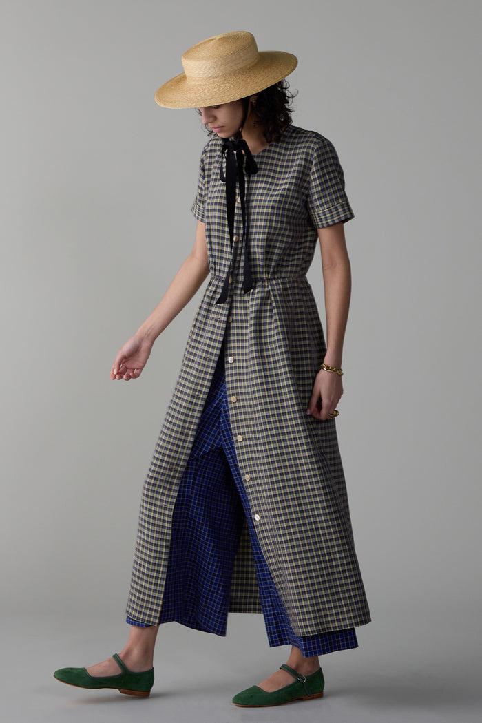 Caron Callahan ROSETTA DRESS Multi Plaid