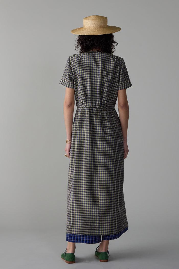 Caron Callahan ROSETTA DRESS Multi Plaid