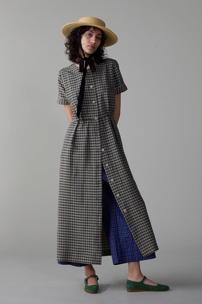 caron callahan ROSETTA DRESS Multi Plaid