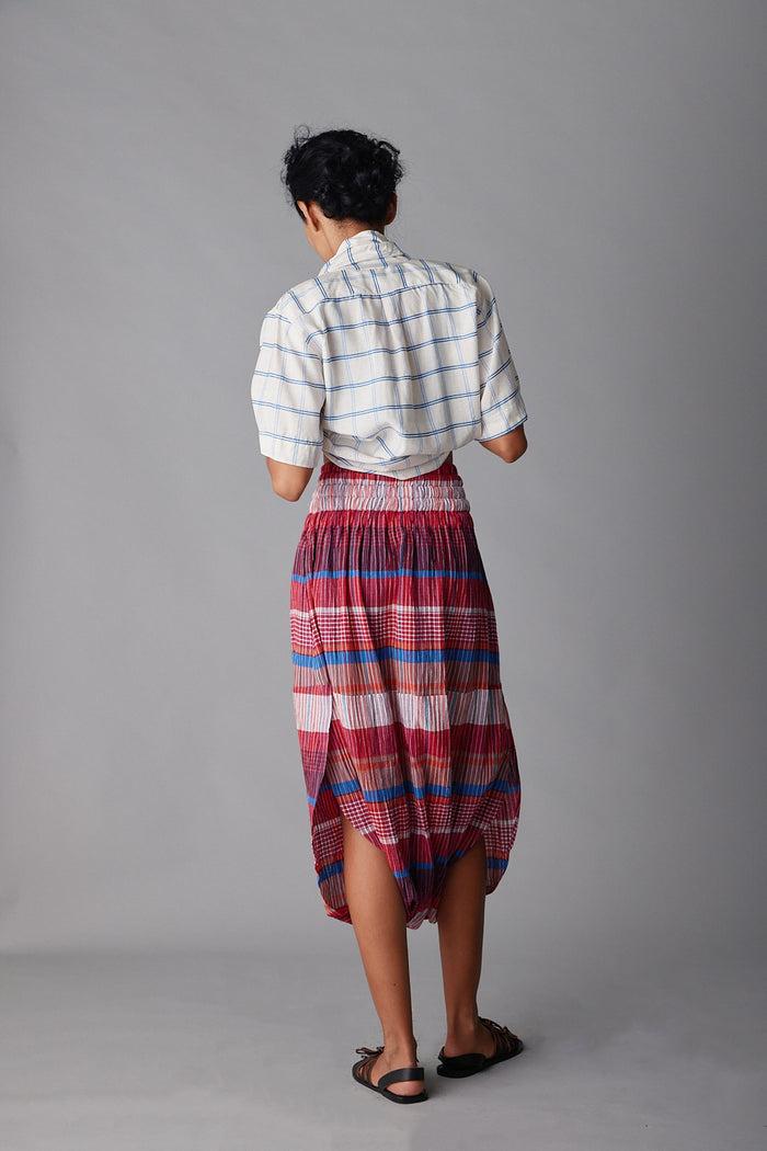 Caron Callahan TULIP PANT Red Madras Plaid