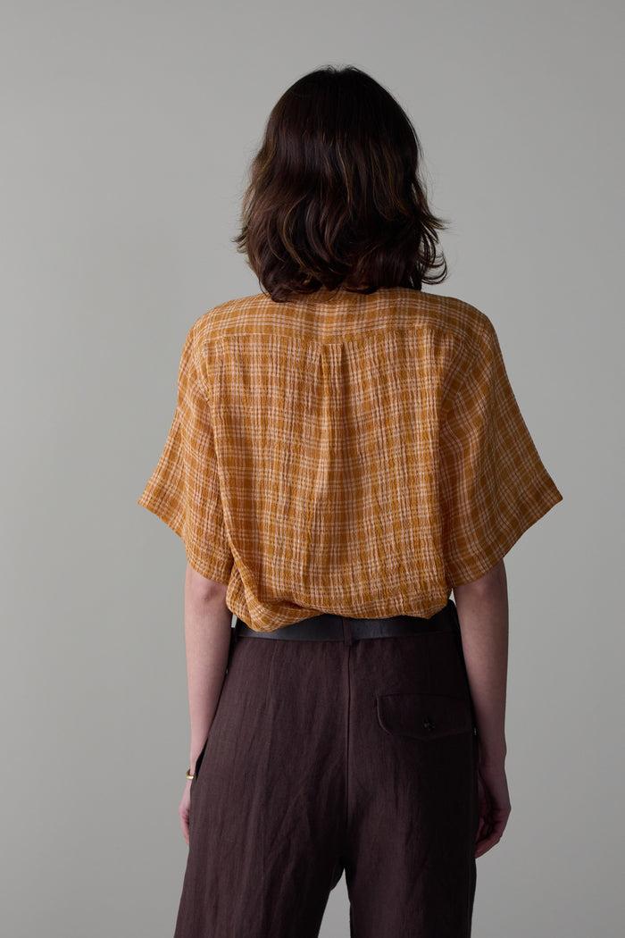 Caron Callahan WESLEY SHIRT Ginger Plaid