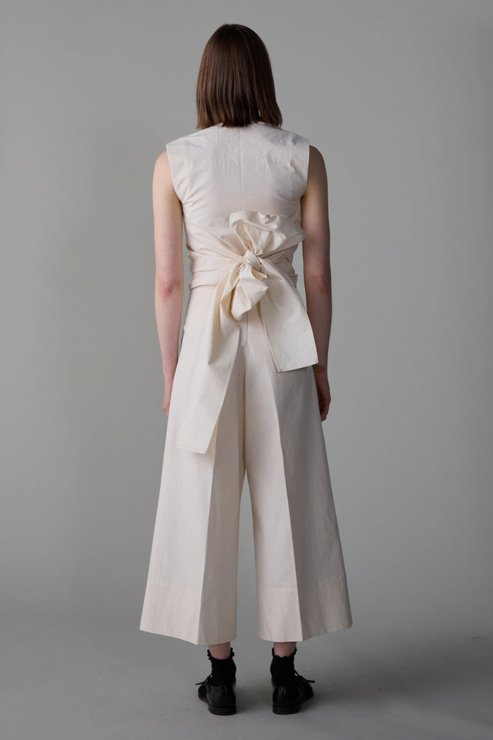 Caron Callahan CARRELL JUMPSUIT Cream Japanese Poplin