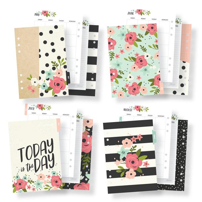 Carpe Diem A5 Planner Bloom Monthly Planner Inserts