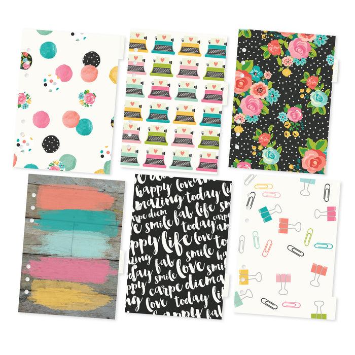 carpe diem A5 Planner Mixed Pattern Dividers (Pack of 6)
