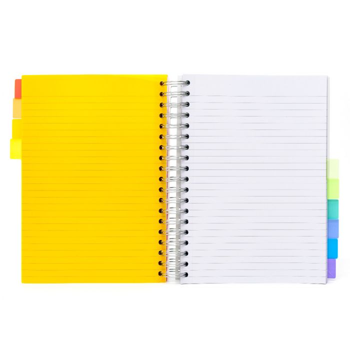 Carpe Diem B5 White Subject Notebook With 10 Colorful Dividers