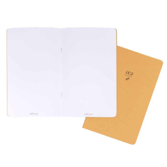 Carpe Diem Blank And Grid Traveler's Notebook Inserts - Pack Of 2