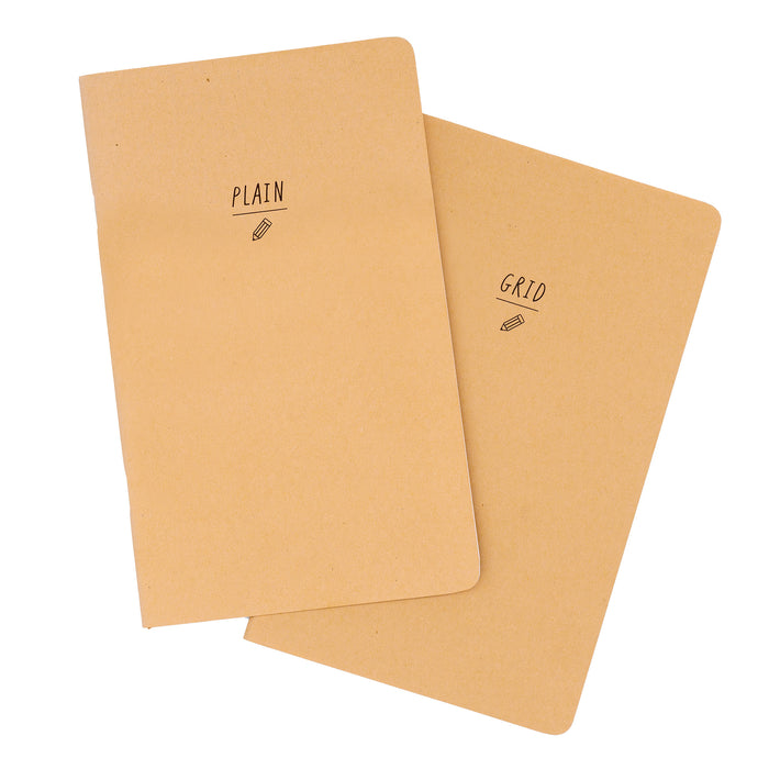 carpe diem Blank and Grid Traveler's Notebook Inserts - Pack of 2