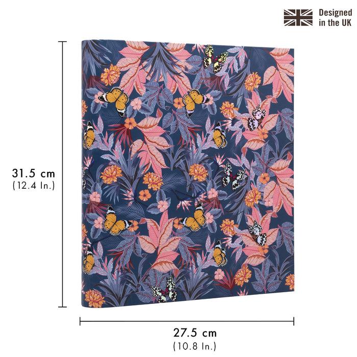 Carpe Diem Bloom Rollbound Binder Preloaded 3-Ring - Blue