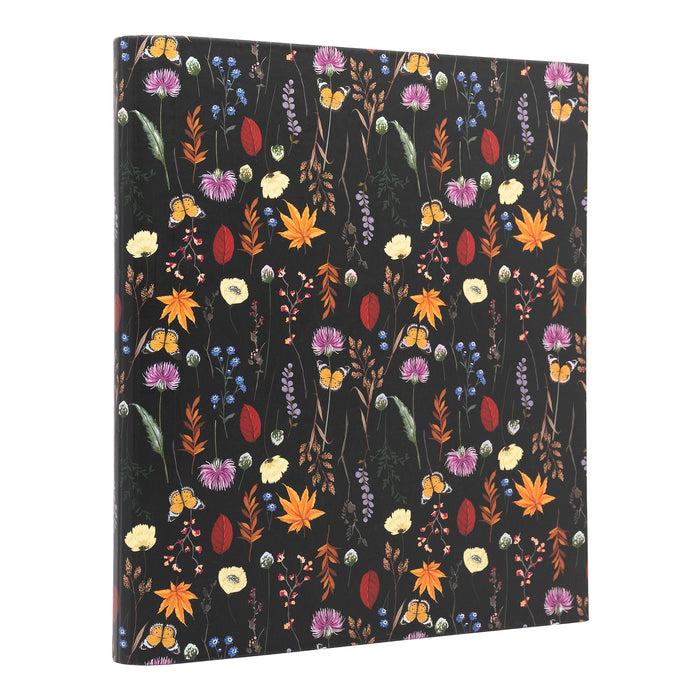 carpe diem Bloom Rollbound Preloaded 3-Ring Binder in Black