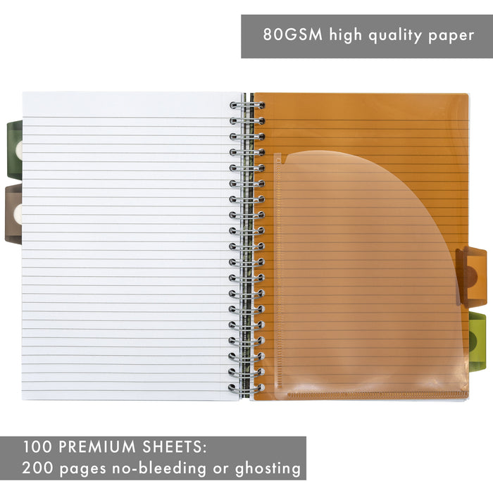 Carpe Diem Camo Knit B5 5-subject Hardcover Notebook