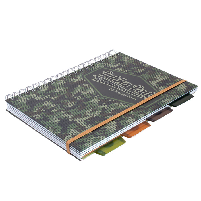 Carpe Diem Camo Knit B5 5-subject Hardcover Notebook