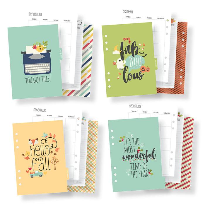 Carpe Diem A5 Planner Monthly Seasons Inserts