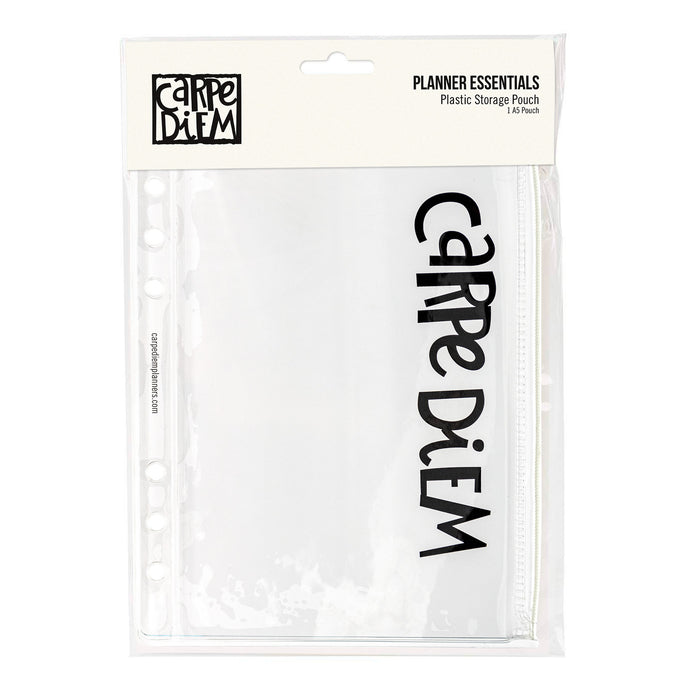 Carpe Diem A5 Plastic Storage Pouch With Zip