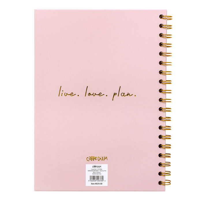 Carpe Diem Ballerina Pink B5 Hardcover Notebook