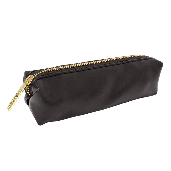 carpe diem Black 8" Slim Pencil Case/Pouch