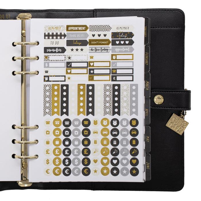 Carpe Diem Black A5 Planner Box Set