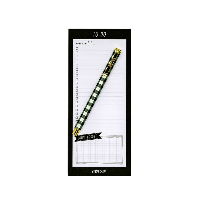 Carpe Diem Black Magnetic To Do List