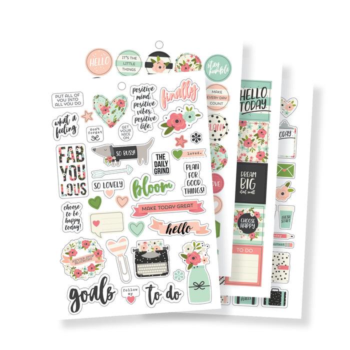 Carpe Diem Bloom A5 Sticker Tablet