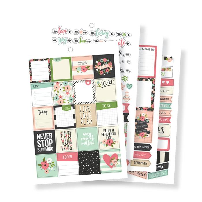 Carpe Diem Bloom A5 Sticker Tablet