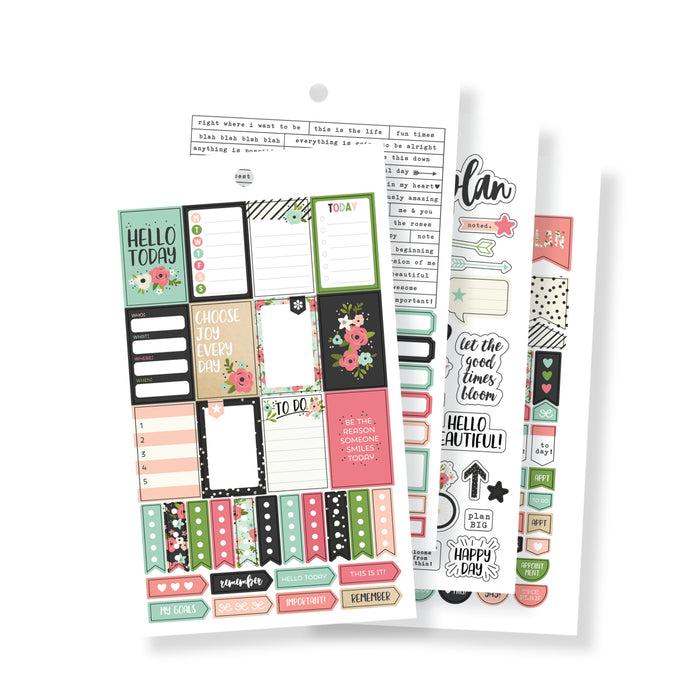 Carpe Diem Bloom Mini Sticker Tablet