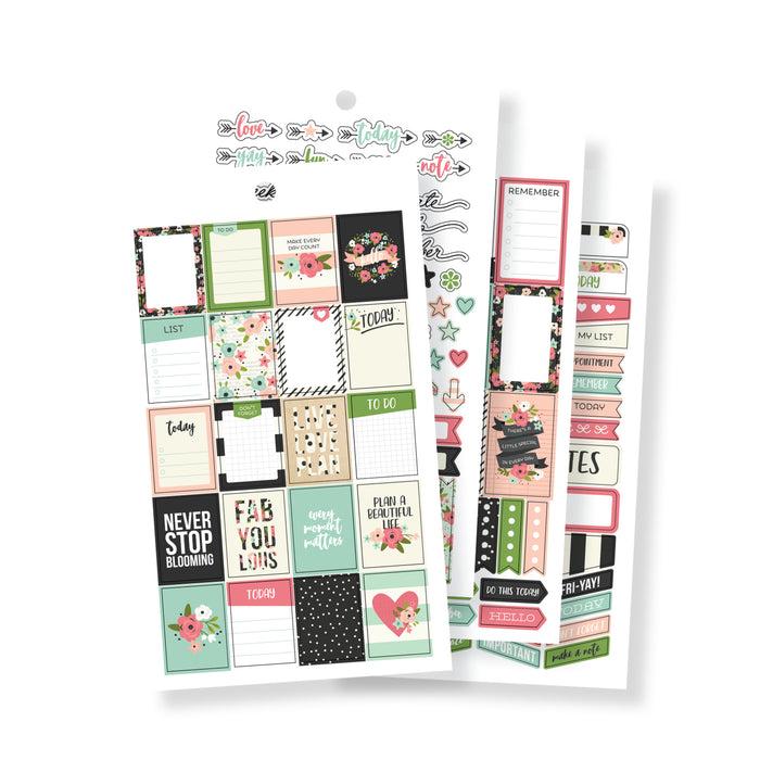 Carpe Diem Bloom Mini Sticker Tablet