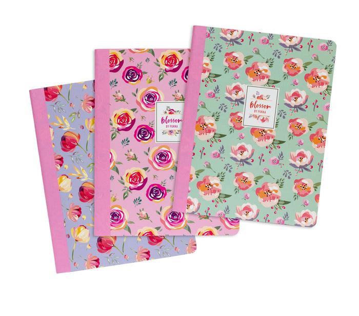 carpe diem Blossom Composition Books - Pack of 3