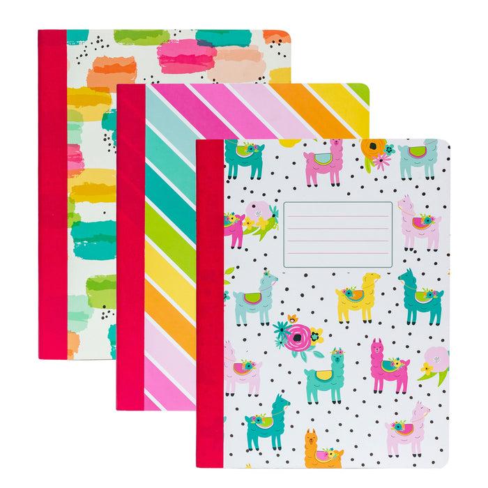 carpe diem Color Wash Composition Books 3-pack