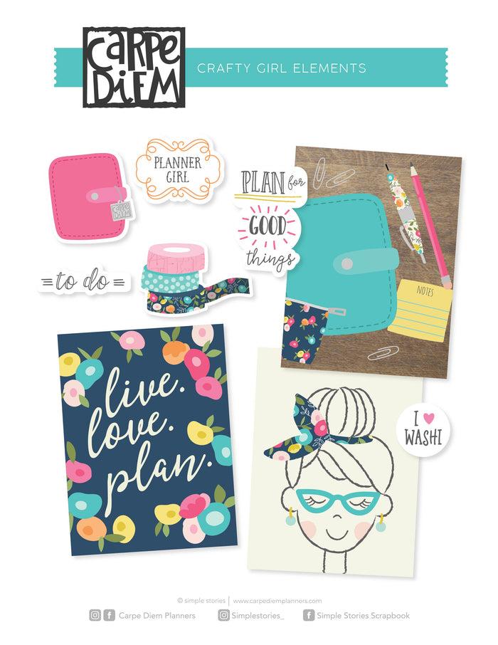 carpe diem Crafty Girl Printables - Elements
