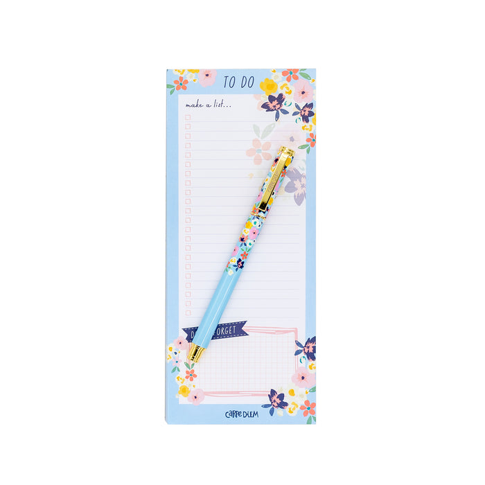 Carpe Diem Ditsy Floral Magnetic To Do List