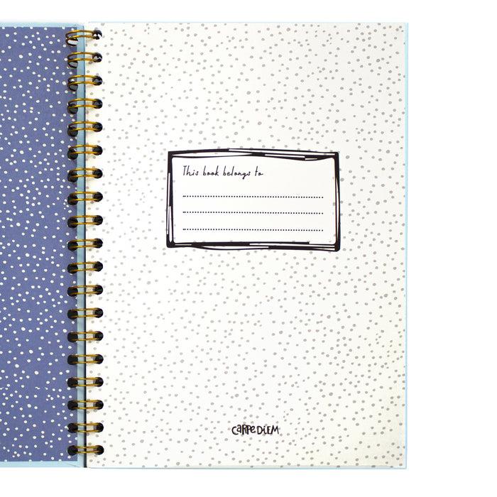 Carpe Diem Feathers B5 Hardcover Notebook