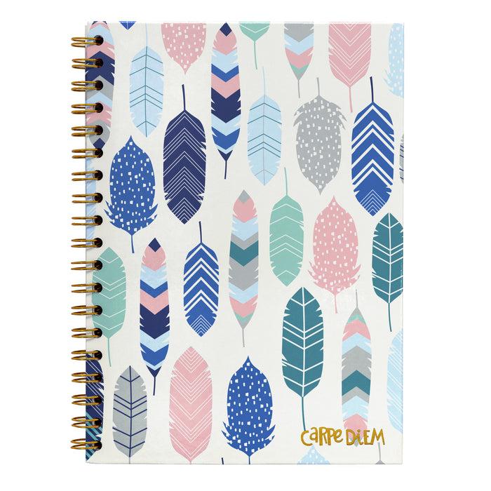 carpe diem Feathers B5 Hardcover Notebook