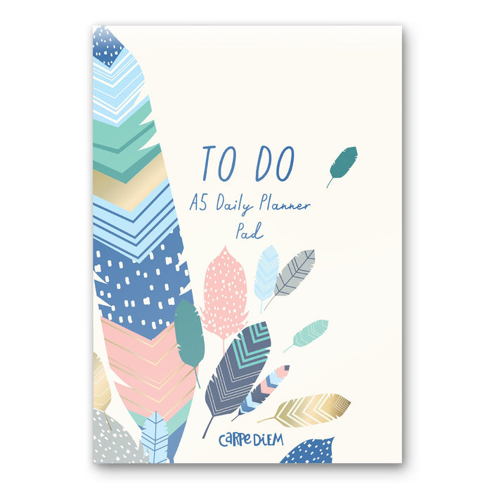 Carpe Diem Feathers Daily Planner Pad