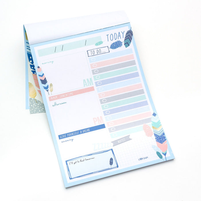 carpe diem Feathers Daily Planner Pad