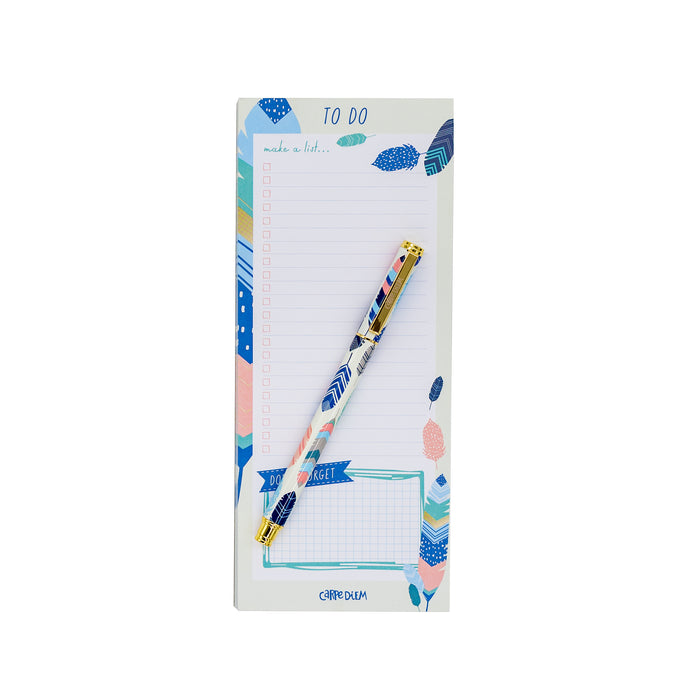 Carpe Diem Feathers Magnetic To Do List