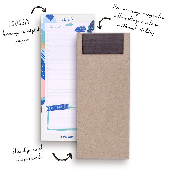 Carpe Diem Feathers Magnetic To Do List