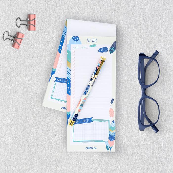 Carpe Diem Feathers Magnetic To Do List