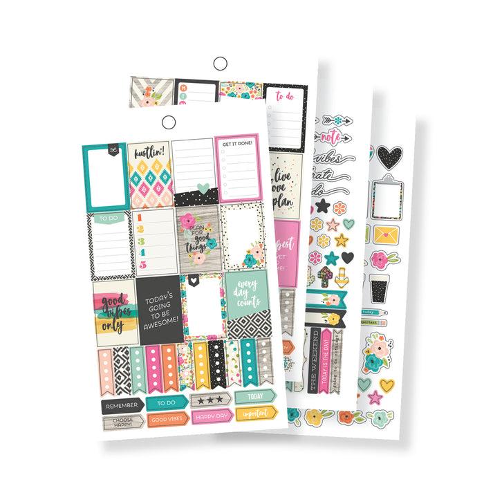 Carpe Diem Good Vibes Mini Sticker Tablet