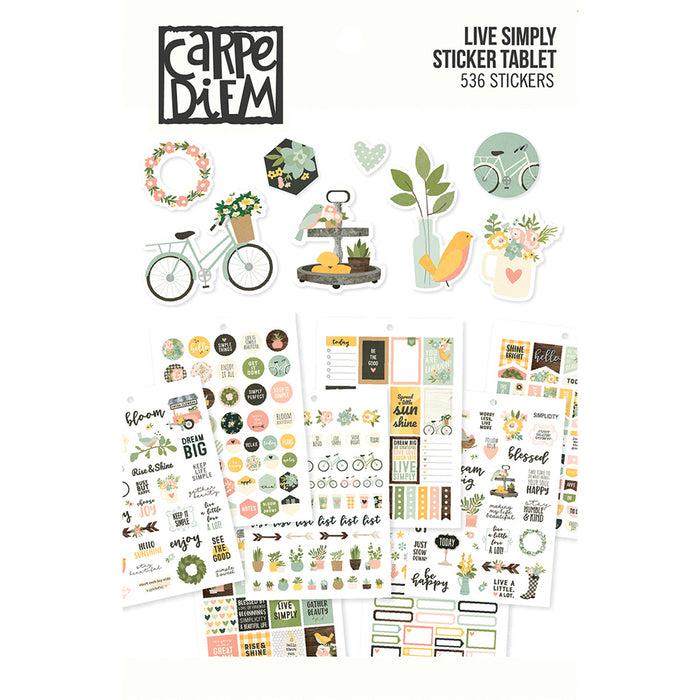 Carpe Diem Live Simply A5 Sticker Tablet