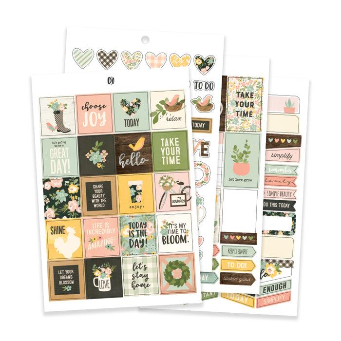 Carpe Diem Live Simply A5 Sticker Tablet