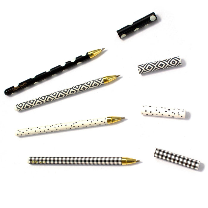 carpe diem Monochrome Ballpoint Pen - 4 Pack