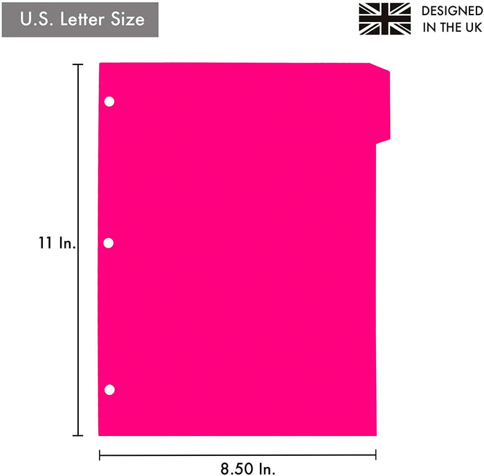 Carpe Diem Neon 10-Tab Subject Dividers