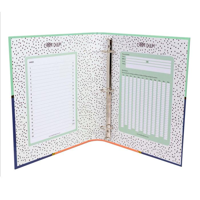 Carpe Diem Carpe Diem Preloaded Rollbound Geometric Binder