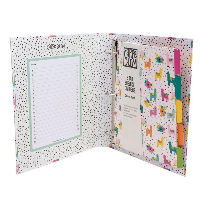 Carpe Diem Carpe Diem Preloaded Rollbound Llama Binder