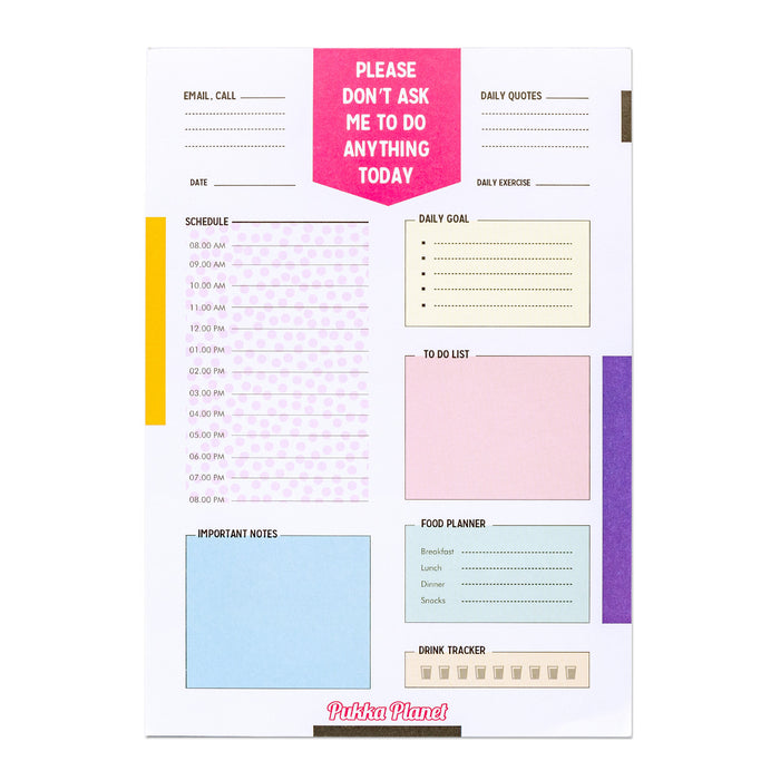 carpe diem Pukka Planet B5 Daily Planner Pad
