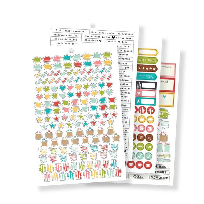Carpe Diem Recipe A5 Sticker Tablet