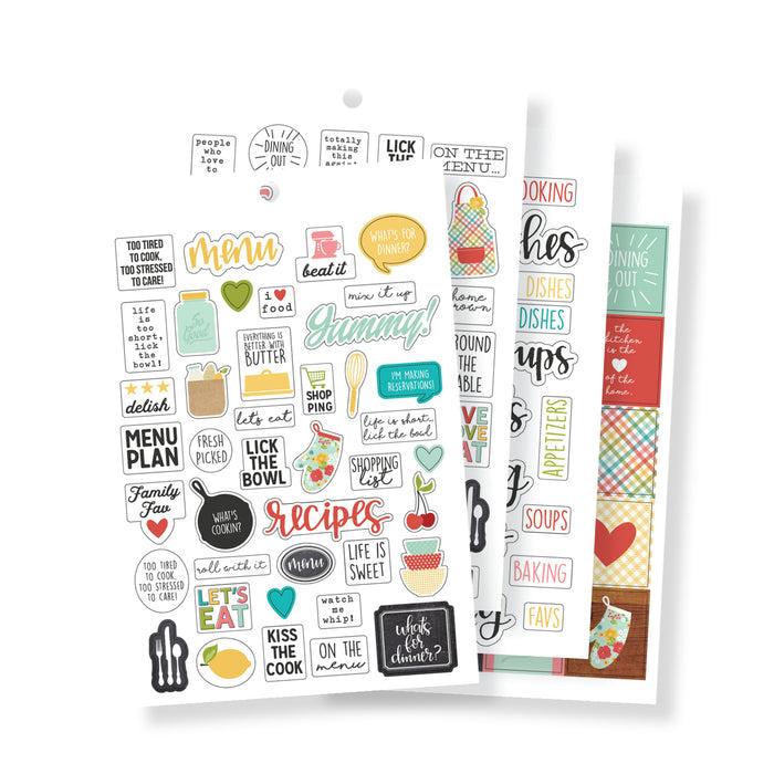 Carpe Diem Recipe A5 Sticker Tablet
